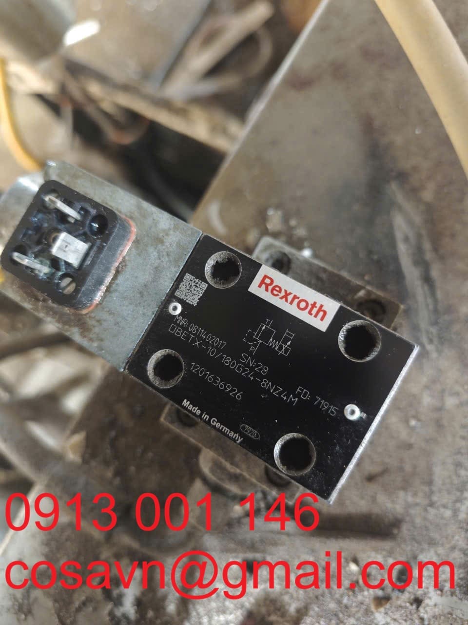 Rexroth  Van an toàn giảm áp tỷ lệ Rexroth DBETX-10/180G24-8NZ4M DBETX-10/180G24-8NZ4M